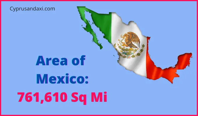 Area of Mexico compared to Virginia