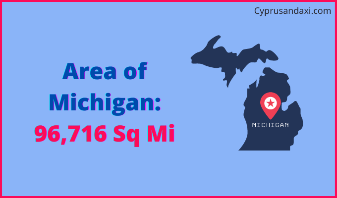 Area of Michigan compared to Argentina