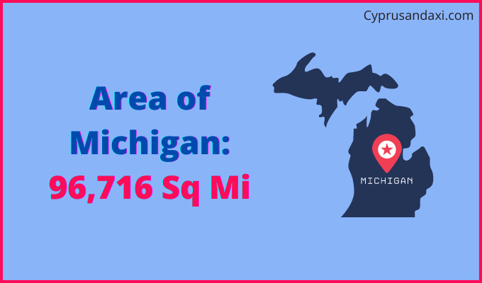 Area of Michigan compared to El Salvador