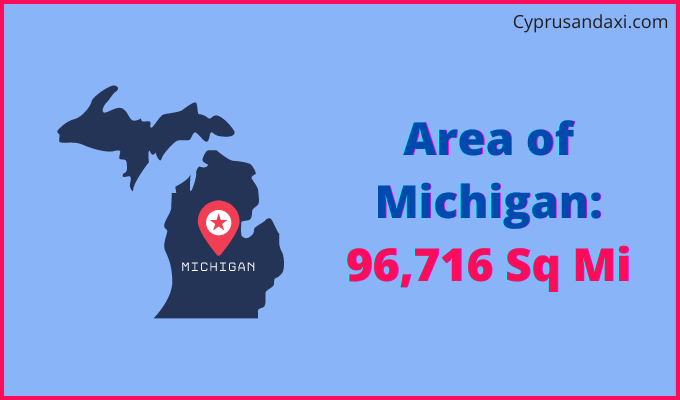 Area of Michigan compared to Nicaragua