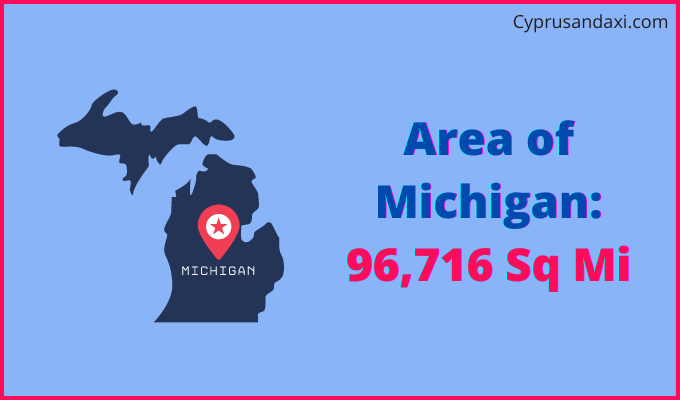 Area of Michigan compared to Panama