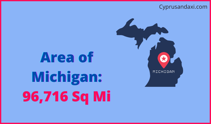 Area of Michigan compared to the Philippines