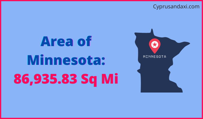 Area of Minnesota compared to Egypt