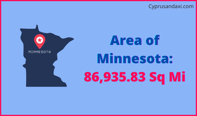 Area of Minnesota compared to Israel