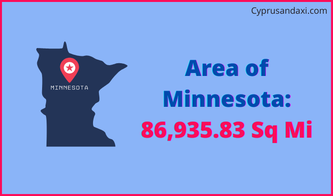 Area of Minnesota compared to New Zealand