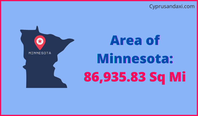 Area of Minnesota compared to Pakistan
