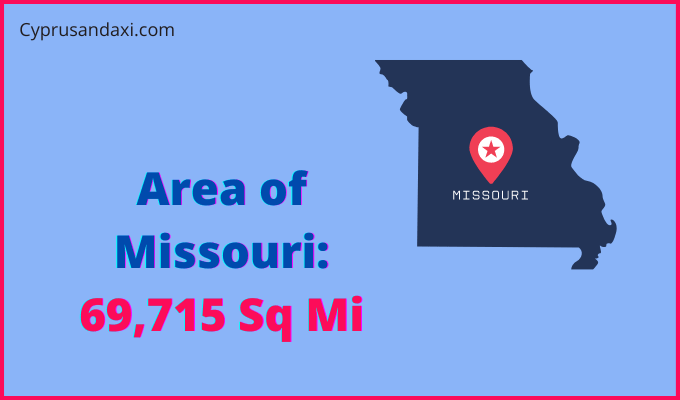 Area of Missouri compared to Singapore