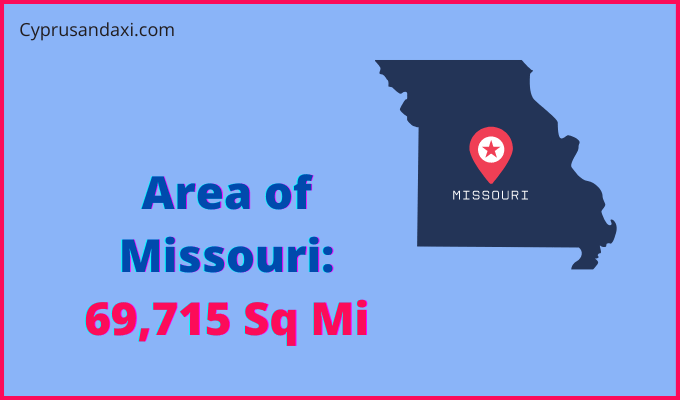 Area of Missouri compared to Sri Lanka