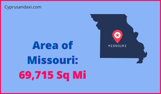 Area of Missouri compared to Zimbabwe