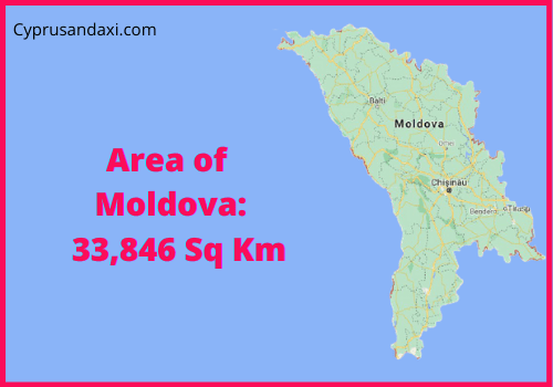 Area of Moldova compared to Maryland