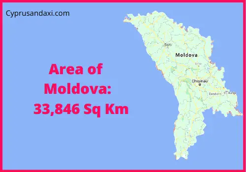 Area of Moldova compared to Oregon