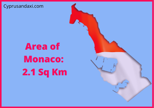 Area of Monaco compared to Pennsylvania