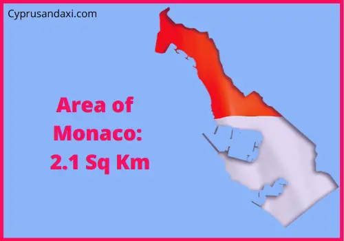 Area of Monaco compared to South Dakota