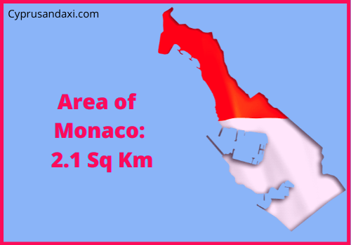 Area of Monaco compared to Virginia
