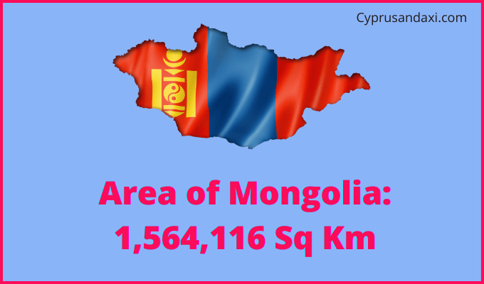 Area of Mongolia compared to Maryland