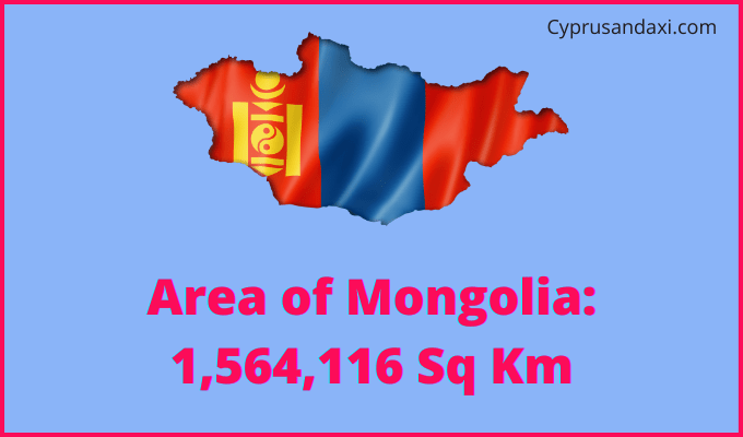 Area of Mongolia compared to Ohio