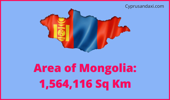 Area of Mongolia compared to Oregon