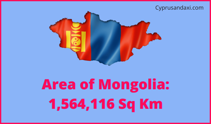 Area of Mongolia compared to Utah