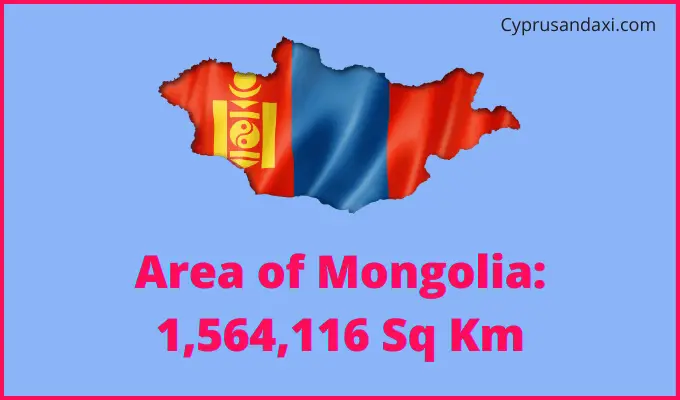 Area of Mongolia compared to Vermont