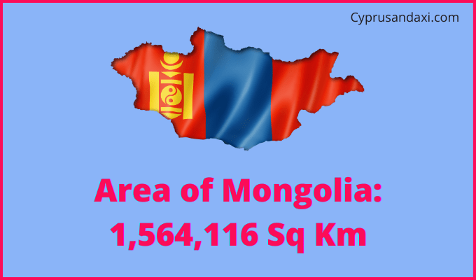 Area of Mongolia compared to Washington
