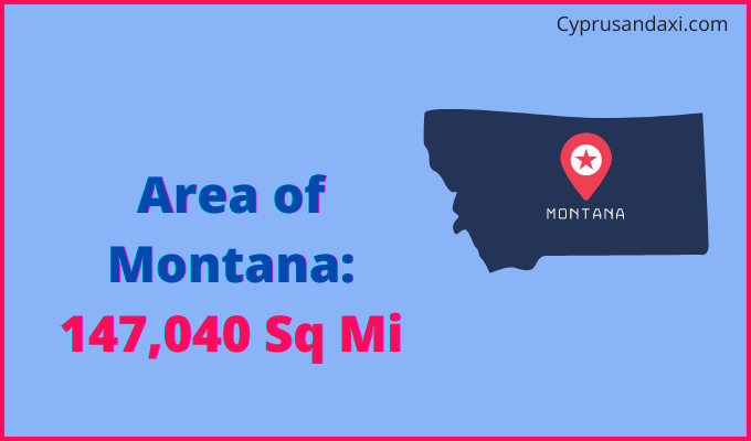 Area of Montana compared to Colombia