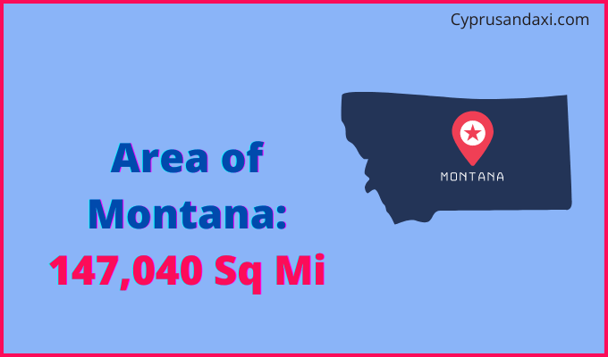 Area of Montana compared to Ghana