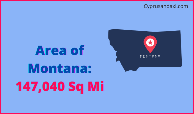 Area of Montana compared to Guyana