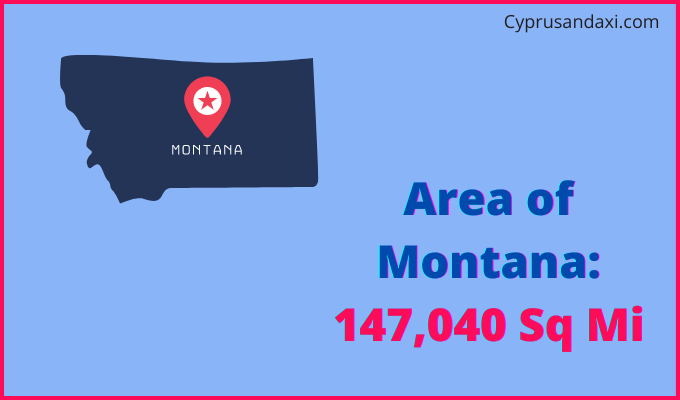 Area of Montana compared to India