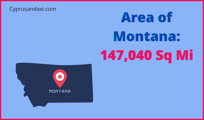 Area of Montana compared to South Korea