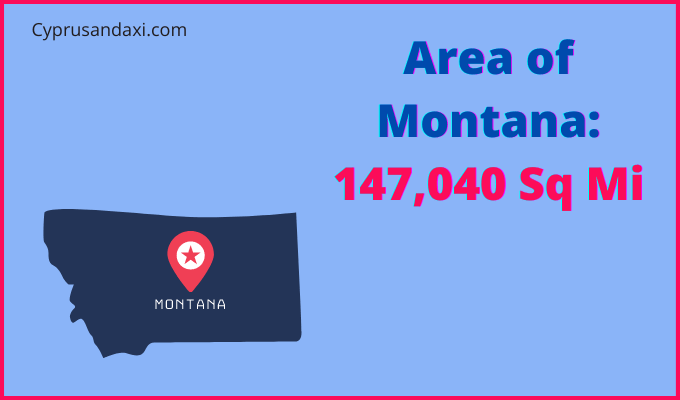 Area of Montana compared to the Netherlands