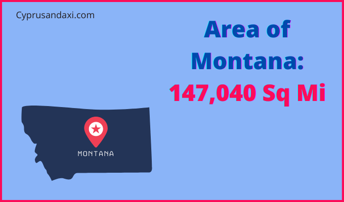 Area of Montana compared to the Philippines