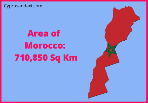 Area of Morocco compared to New Jersey