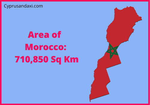 Area of Morocco compared to New York