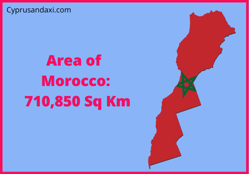 Area of Morocco compared to North Carolina