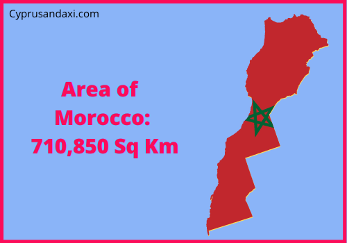 Area of Morocco compared to Oklahoma