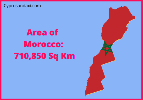 Area of Morocco compared to South Dakota