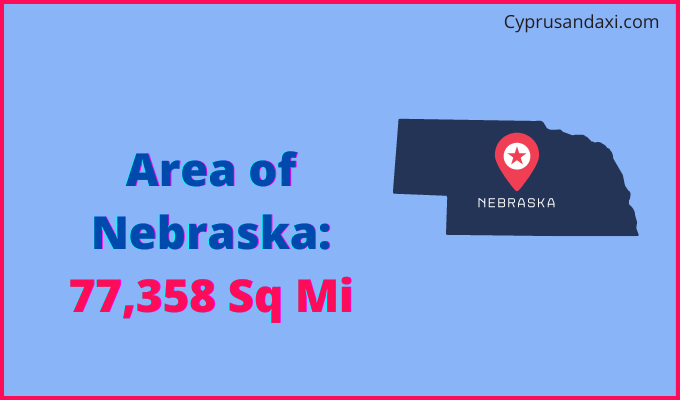 Area of Nebraska compared to Ethiopia