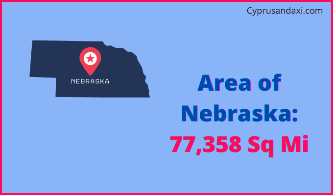 Area of Nebraska compared to Nepal