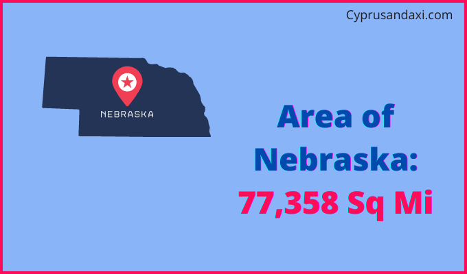 Area of Nebraska compared to New Zealand