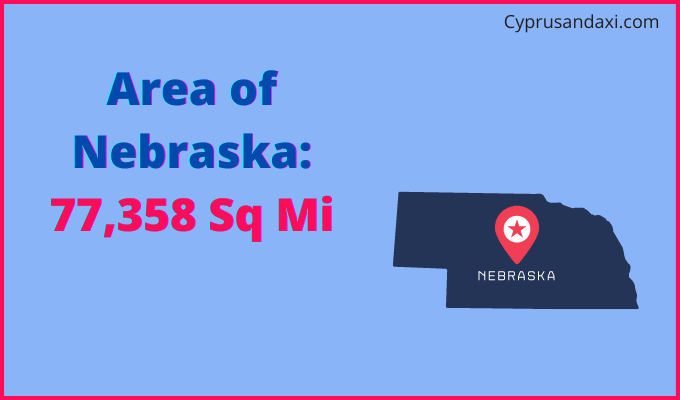 Area of Nebraska compared to Syria