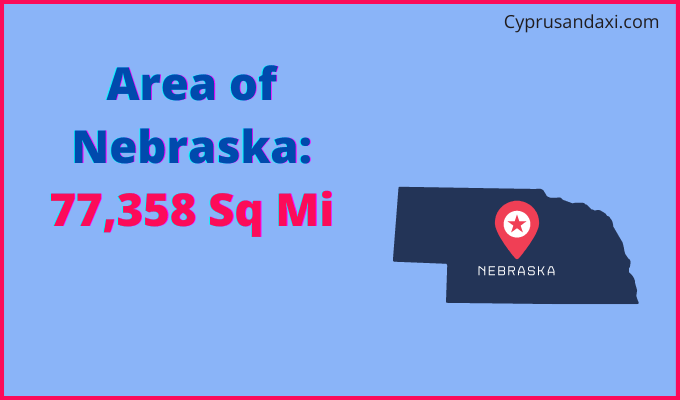 Area of Nebraska compared to Ukraine