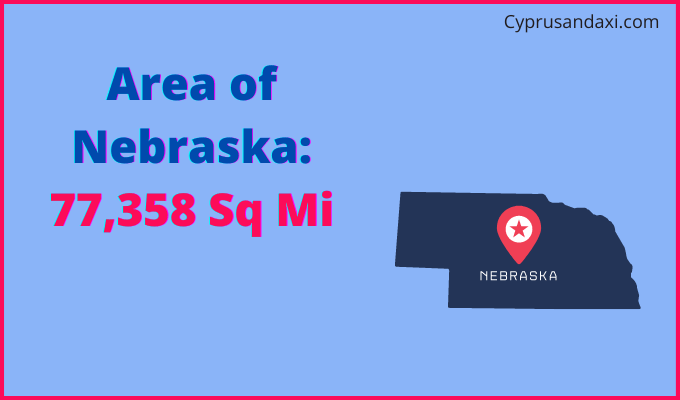 Area of Nebraska compared to Venezuela
