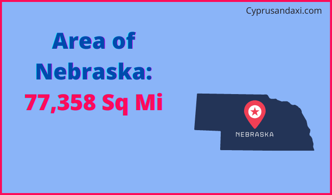 Area of Nebraska compared to Zambia
