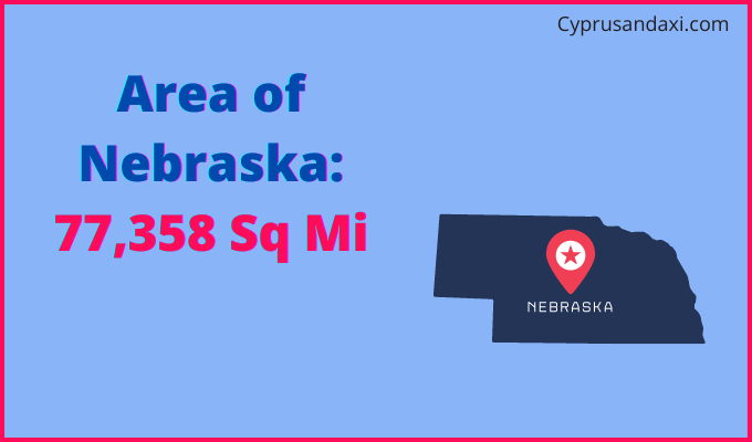 Area of Nebraska compared to Zimbabwe