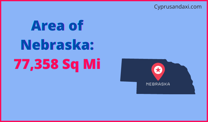 Area of Nebraska compared to the Philippines