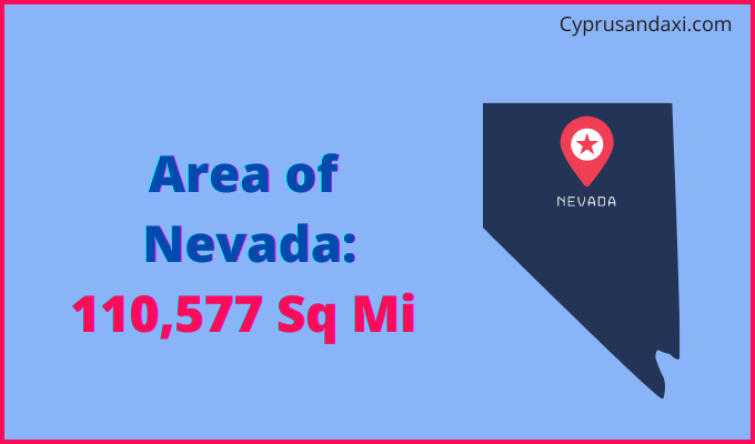 Area of Nevada compared to Afghanistan