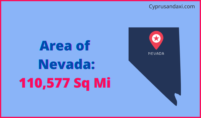 Area of Nevada compared to Algeria