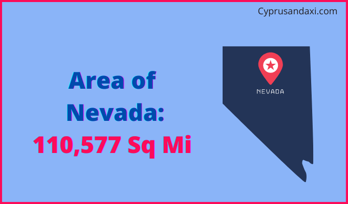 Area of Nevada compared to Chile