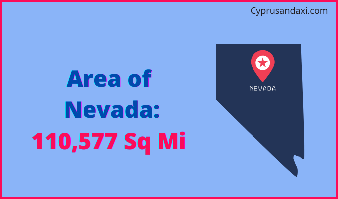 Area of Nevada compared to Colombia