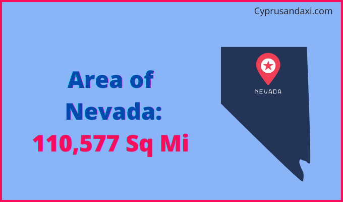 Area of Nevada compared to Cuba
